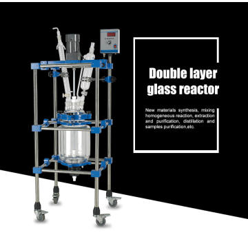 50L Double Lined Glasreaktor mit konstanter Drehzahl für die Synthese von Biopharmazeutika